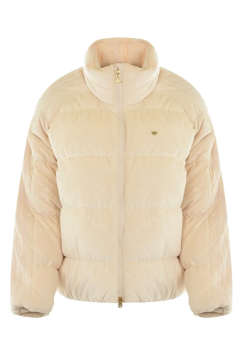 Jacheta,  Original S Down Puffer Gu1777, Crem, Confortabil, Calitate Superioara, Inchidere Cu Fermoar, Guler Inalt