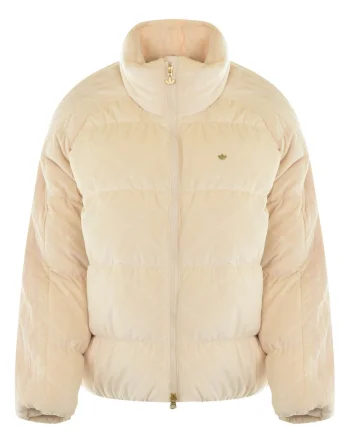 Jacheta,  Original S Down Puffer Gu1777, Crem, Confortabil, Calitate Superioara, Inchidere Cu Fermoar, Guler Inalt