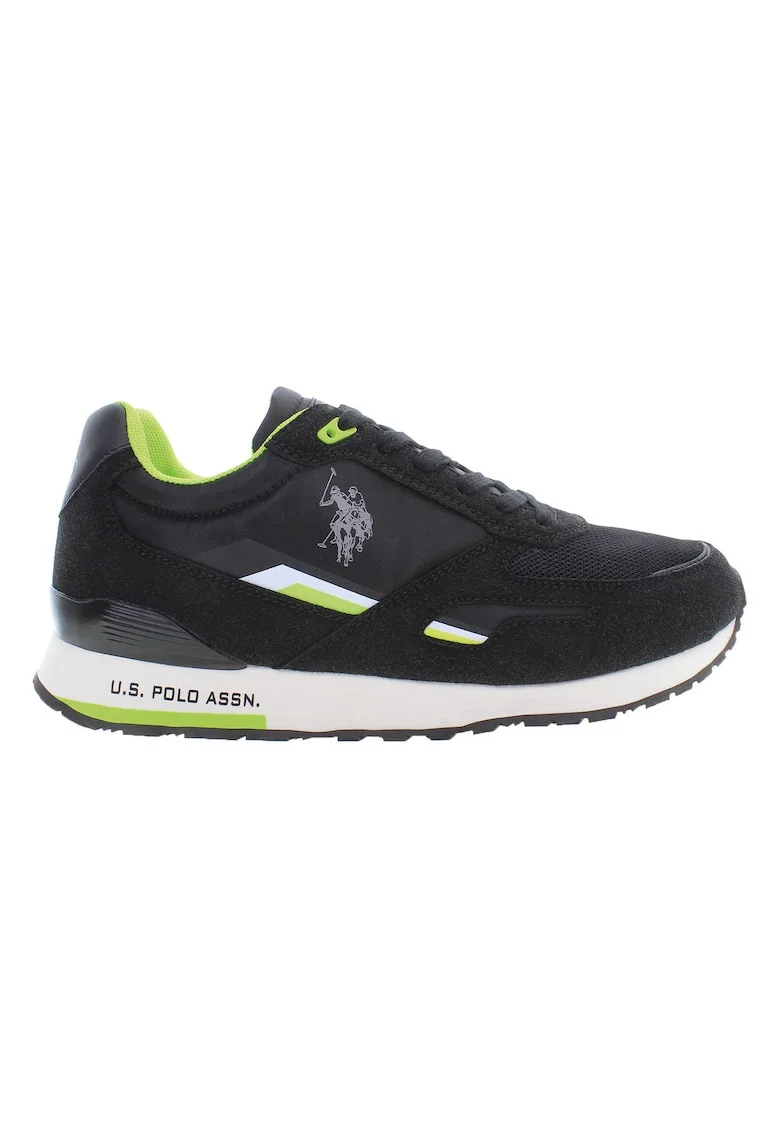Pantofi sport barbati,  60% Poliester, 40% Poliuretan, Negru, TABRY003M3HT1, Negru