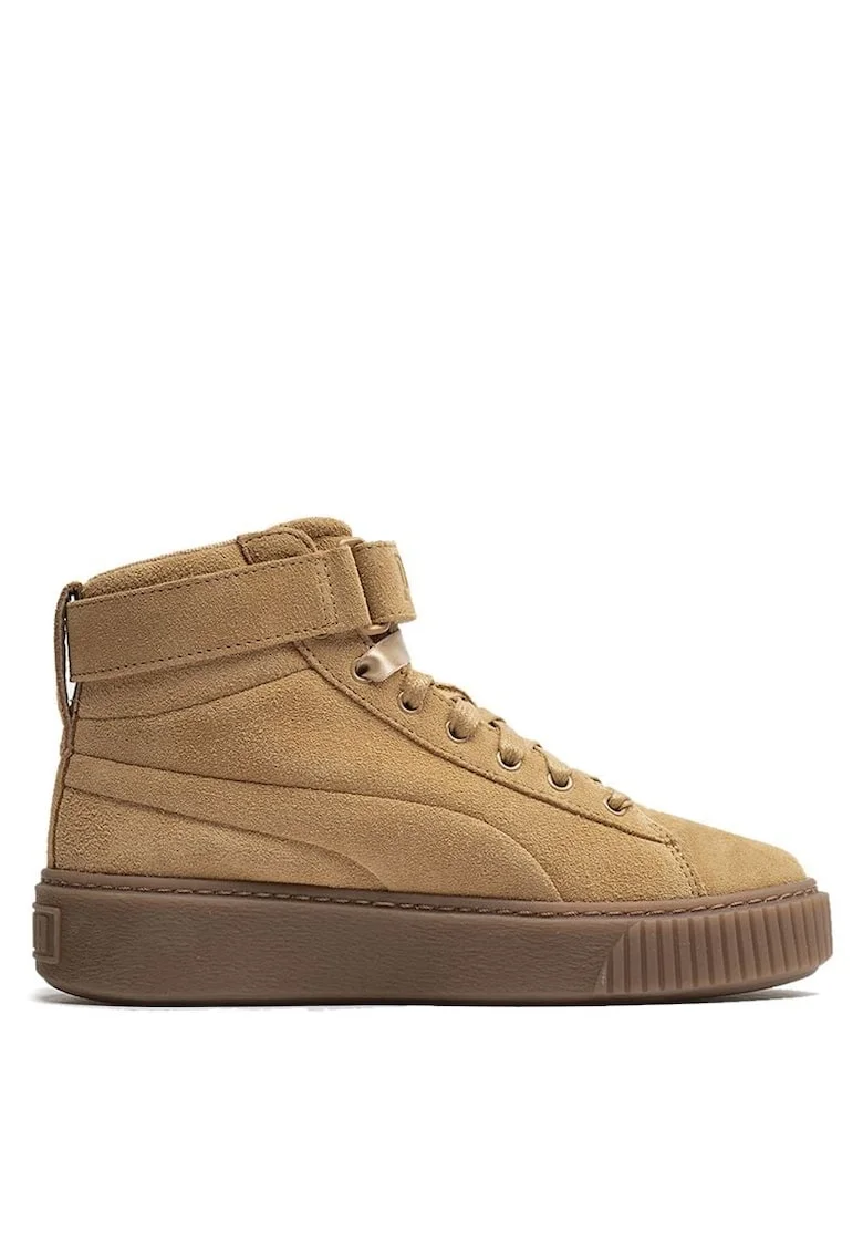 Pantofi sport  Platform Suede maro, Maro