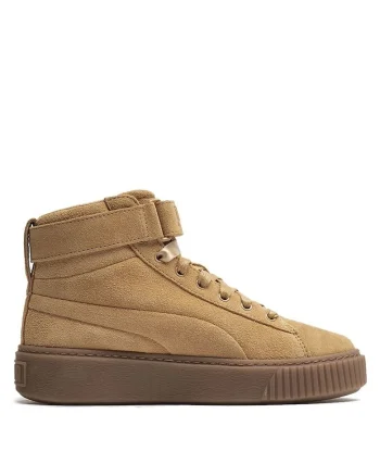 Pantofi sport  Platform Suede maro, Maro
