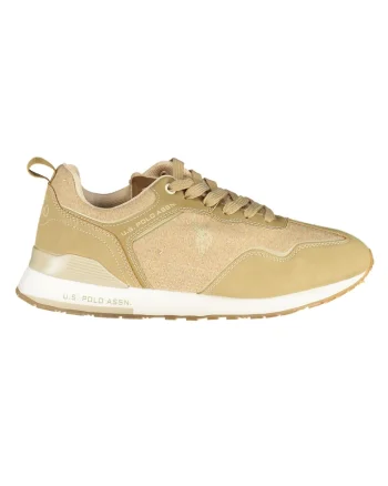 Sneakers barbati, U.S. POLO BEST PRICE, 50% Poliester, 50% Poliuretan, Bej, 24938, Bej