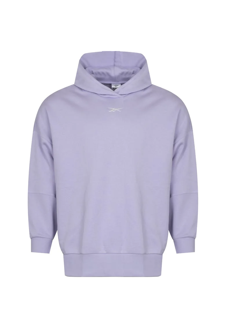 Hanorac sport dama  croiala lejera, bumbac/poliester, lila,