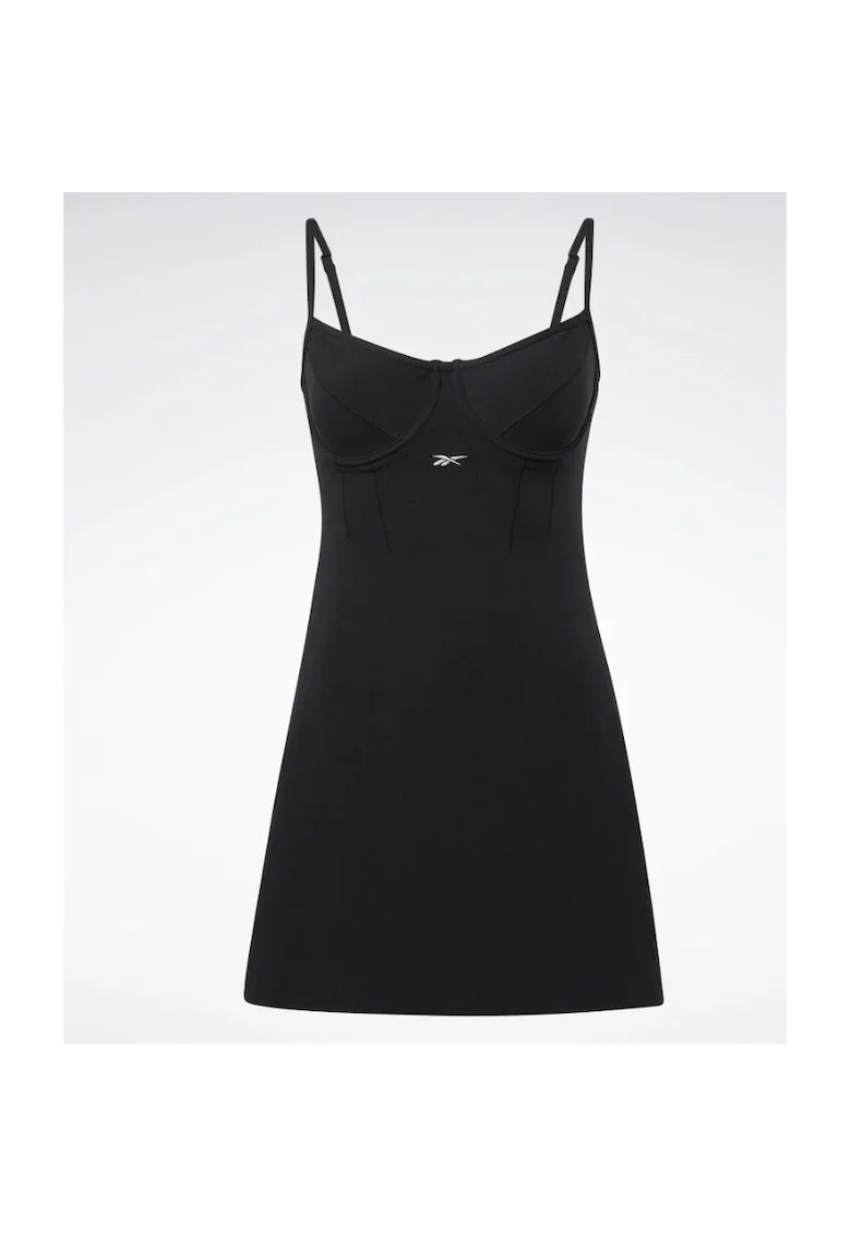 Rochie sport dama HR5939,  Negru, Bumbac,
