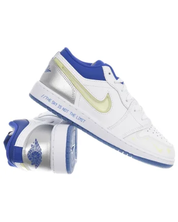 Pantofi sport dama HJ9955,  Piele naturala, Alb/Albastru