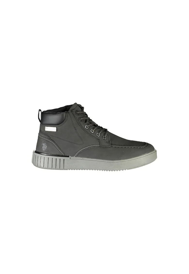 Bocanci sport barbati,  40% Poliester, 60% Poliuretan, Negru, PYRO002MCUY1, Negru