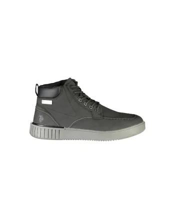 Bocanci sport barbati,  40% Poliester, 60% Poliuretan, Negru, PYRO002MCUY1, Negru