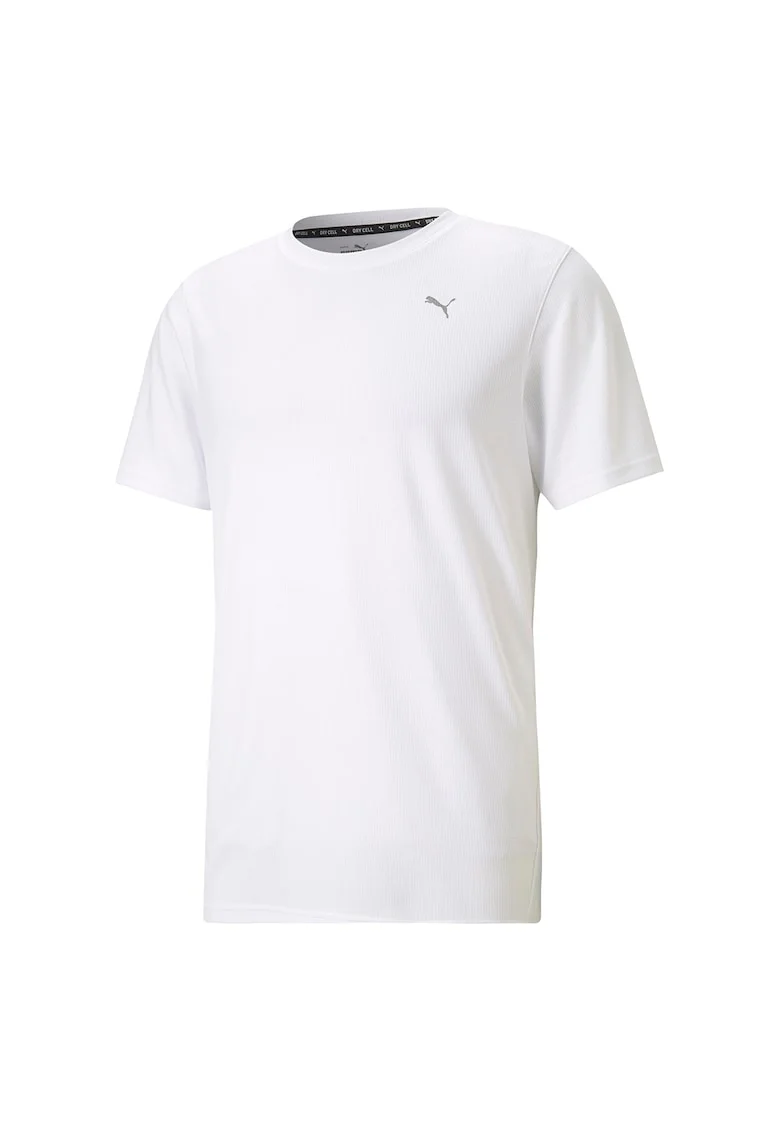 Tricou cu decolteu la baza gatului si tehnologie dryCELL, pentru fitness Performance, Alb optic
