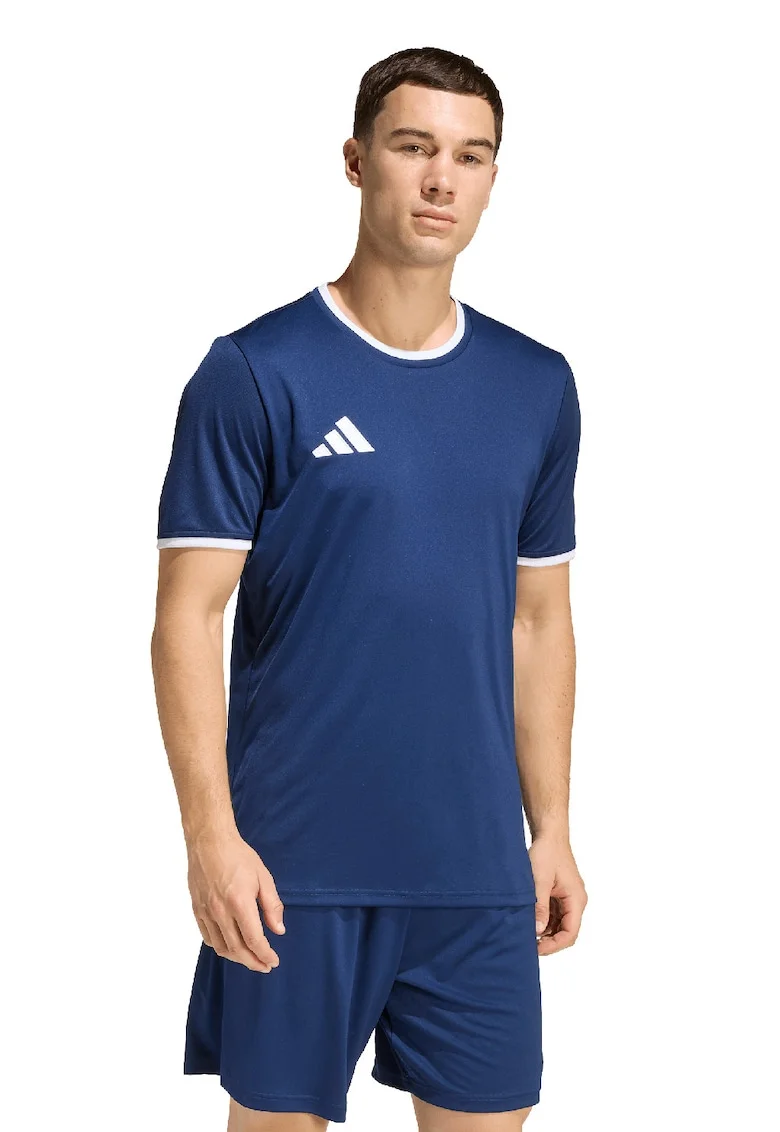 Tricou cu logo pentru fotbal Entrada26, Alb/Bleumarin