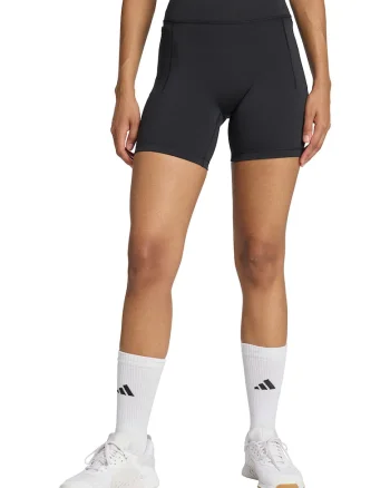 Colanti scurti cu buzunare laterale pentru fitness, Negru