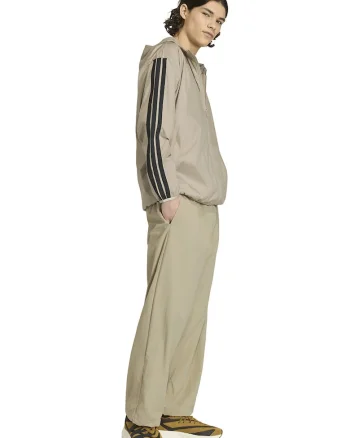 Jacheta relaxed fit cu benzi logo, Negru/Bej