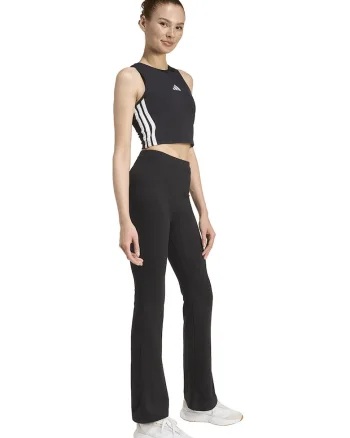 Top crop slim fit cu vatelina, Alb/Negru