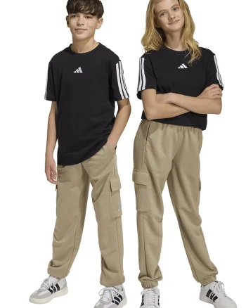 Pantaloni de trening cargo cu snur de ajustare in talie, Bej