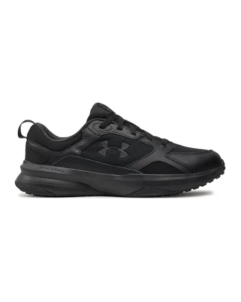 Pantofi Charged Edge din piele cu insertii din plasa pentru antrenament, Negru
