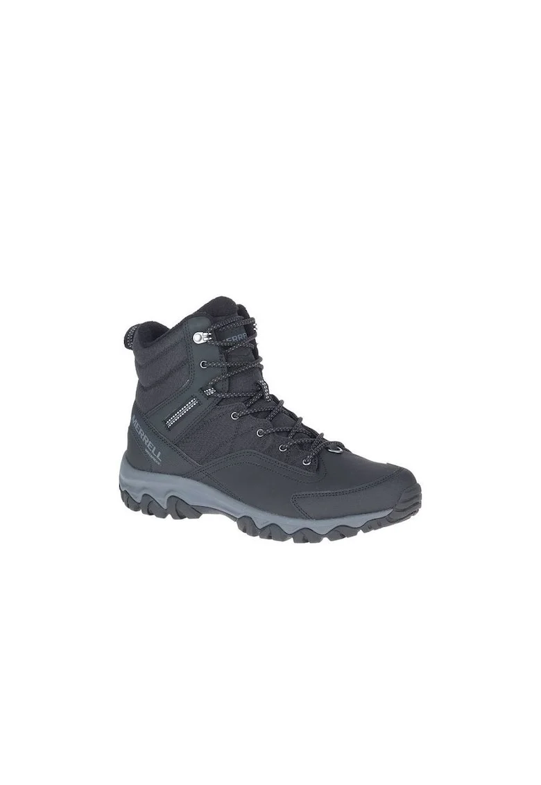 Ghete trekking barbati  Thermo Akita Mid, piele naturala, antracit