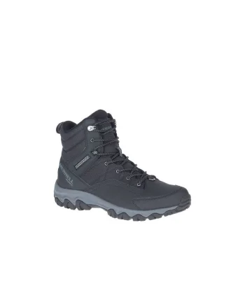 Ghete trekking barbati  Thermo Akita Mid, piele naturala, antracit