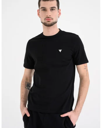 Tricou cu decolteu la baza gatului pentru antrenament, Negru