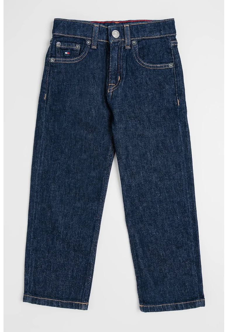 Blugi relaxed fit, Albastru inchis