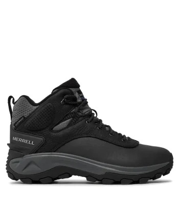 Ghete de trekking barbati  Kiruna 2 Mid, piele naturala, negru