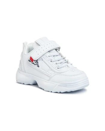 Pantofi sport copii  Piele ecologica, Alb