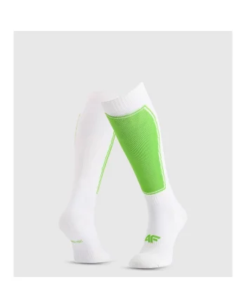 Sosete sport barbati,  alb/verde, 43-46 EU, poliester