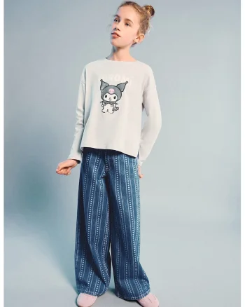 Blugi cu model grafic, Albastru inchis