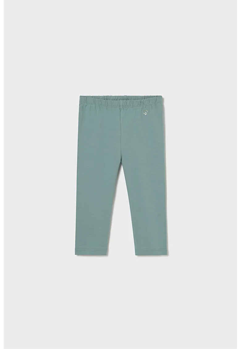 Colanti din amestec de bumbac cu talie elastica, Verde deschis