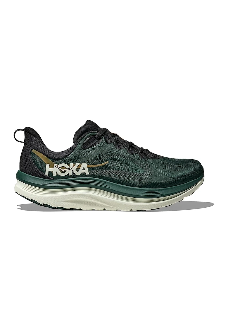 Pantofi low-cut Kawana 3 din plasa cu logo pentru antrenament, Verde englez