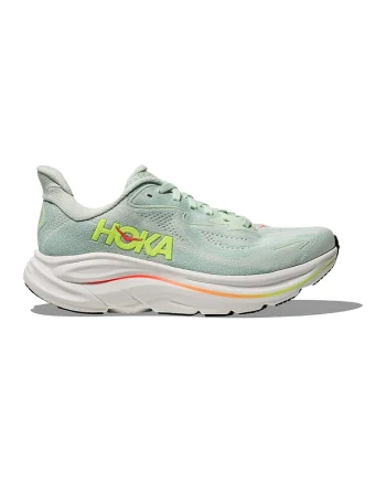 Pantofi Clifton 10 pentru alergare, Portocaliu/Verde neon/Verde deschis