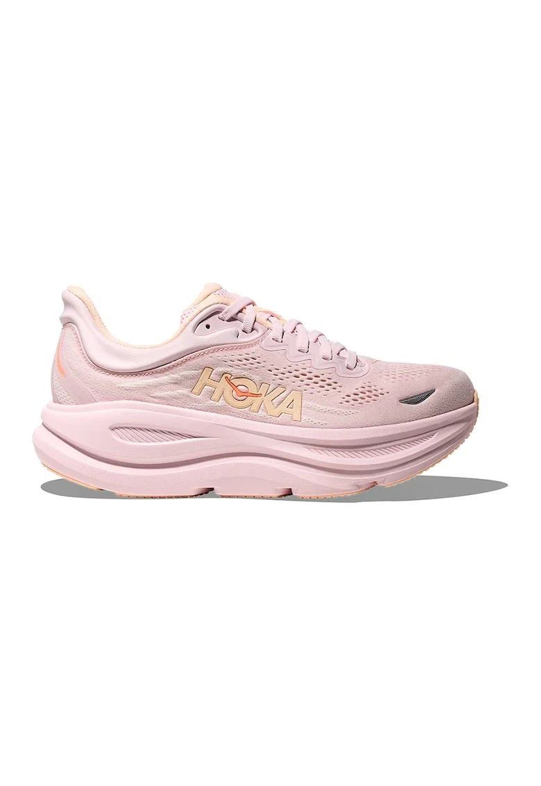 Pantofi Bondi 9 cu garnituri din plasa pentru alergare, Roz pastel