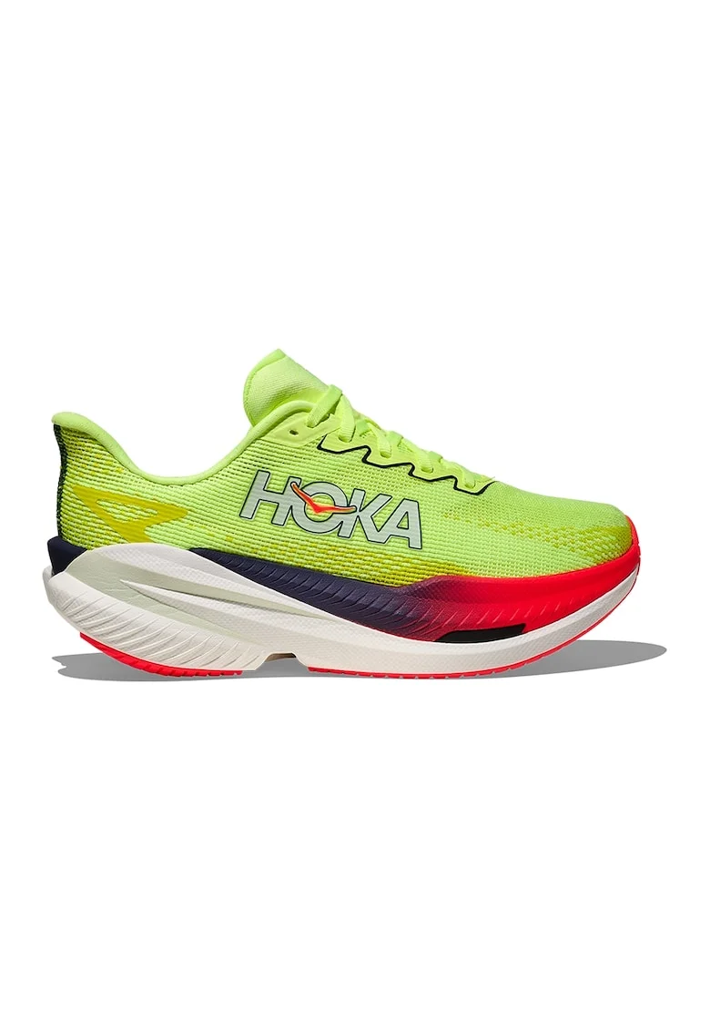 Pantofi low-cut cu talpa wedge pentru alergare Mach X 3, Verde lime