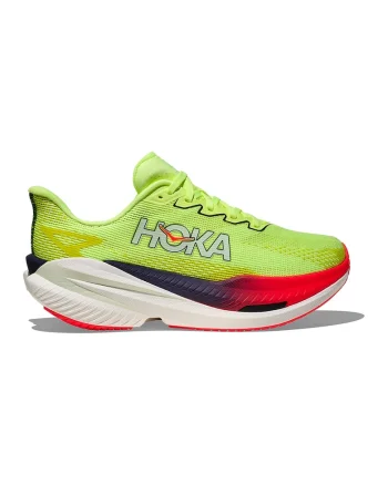 Pantofi low-cut cu talpa wedge pentru alergare Mach X 3, Verde lime
