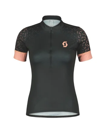 Tricou ciclism dama  Endurance 20, Negru/Roz