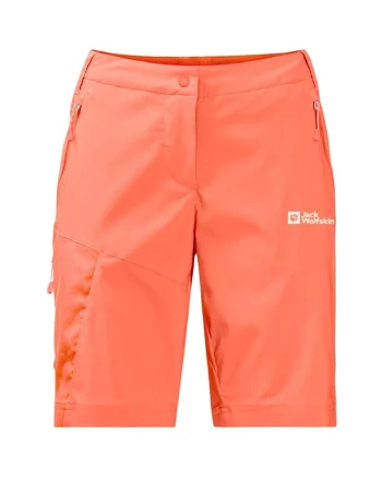 Pantaloni scurti trekking dama  Glastal-Portocaliu-