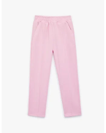 Pantaloni de trening cu buzunare, Roz deschis