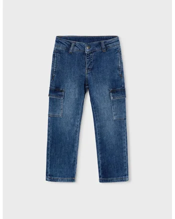 Blugi slim fit cu 5 buzunare, Bleumarin