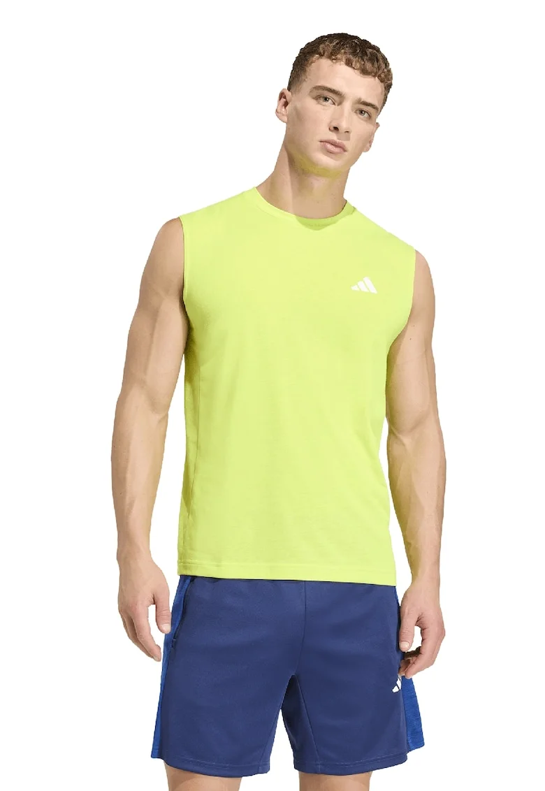 Top cu decolteu la baza gatului, pentru antrenament Essentials, Verde lime