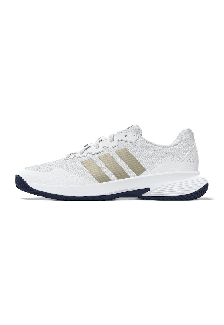 Pantofi sport pentru tenis Game Court 2, Alb/Maro taupe