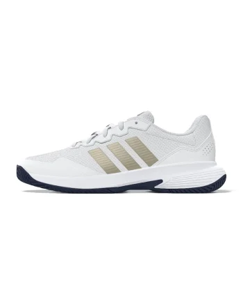Pantofi sport pentru tenis Game Court 2, Alb/Maro taupe