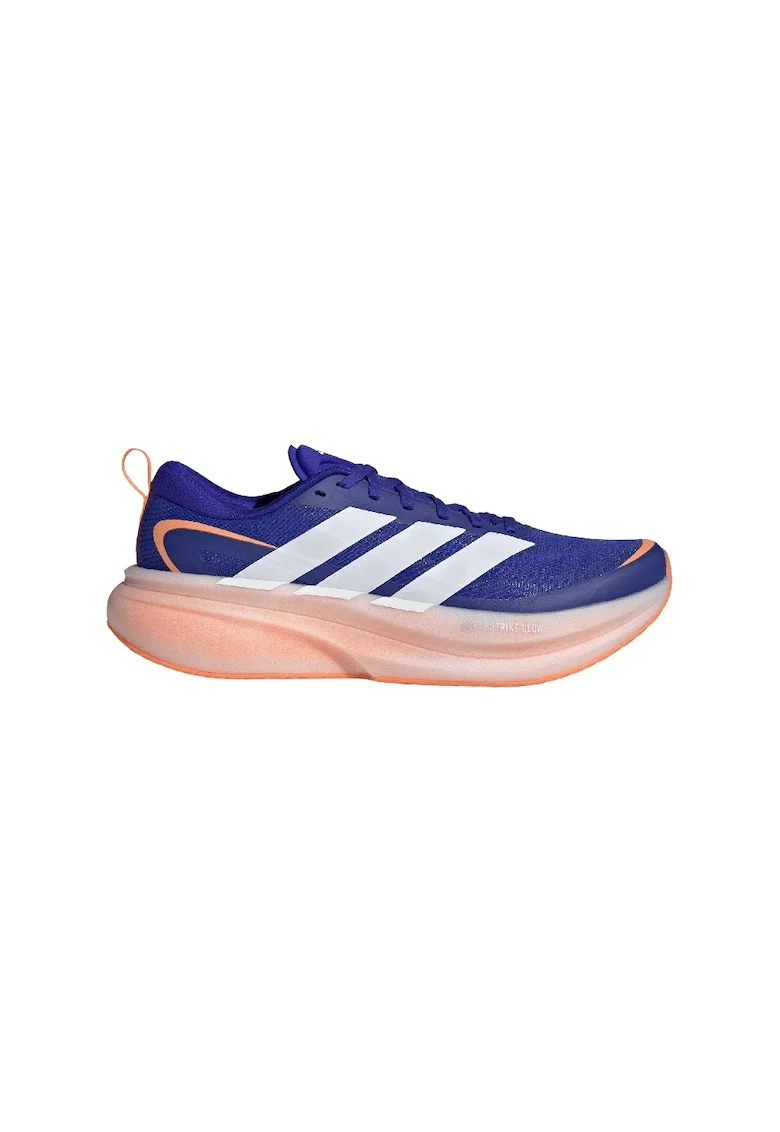 Pantofi Supernova Glide cu detalii reflectorizante pentru alergare, Alb/Portocaliu/Albastru royal