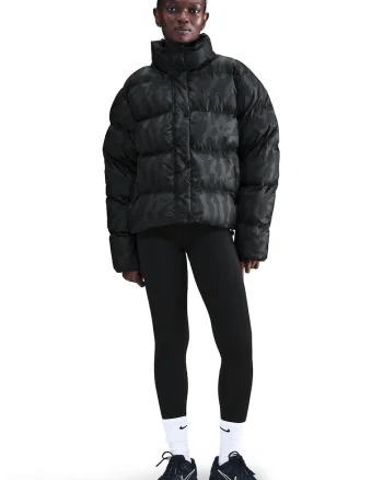Geaca cu vatelina si model camuflaj, Negru/Verde padure