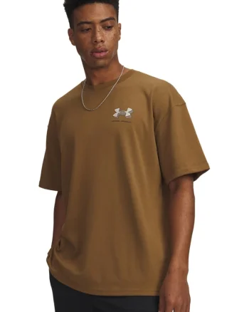Tricou cu decolteu la baza gatului si maneci cazute, Kaki