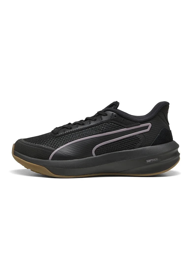 Pantofi Softride Courtney cu logo pentru alergare, Negru/Lila