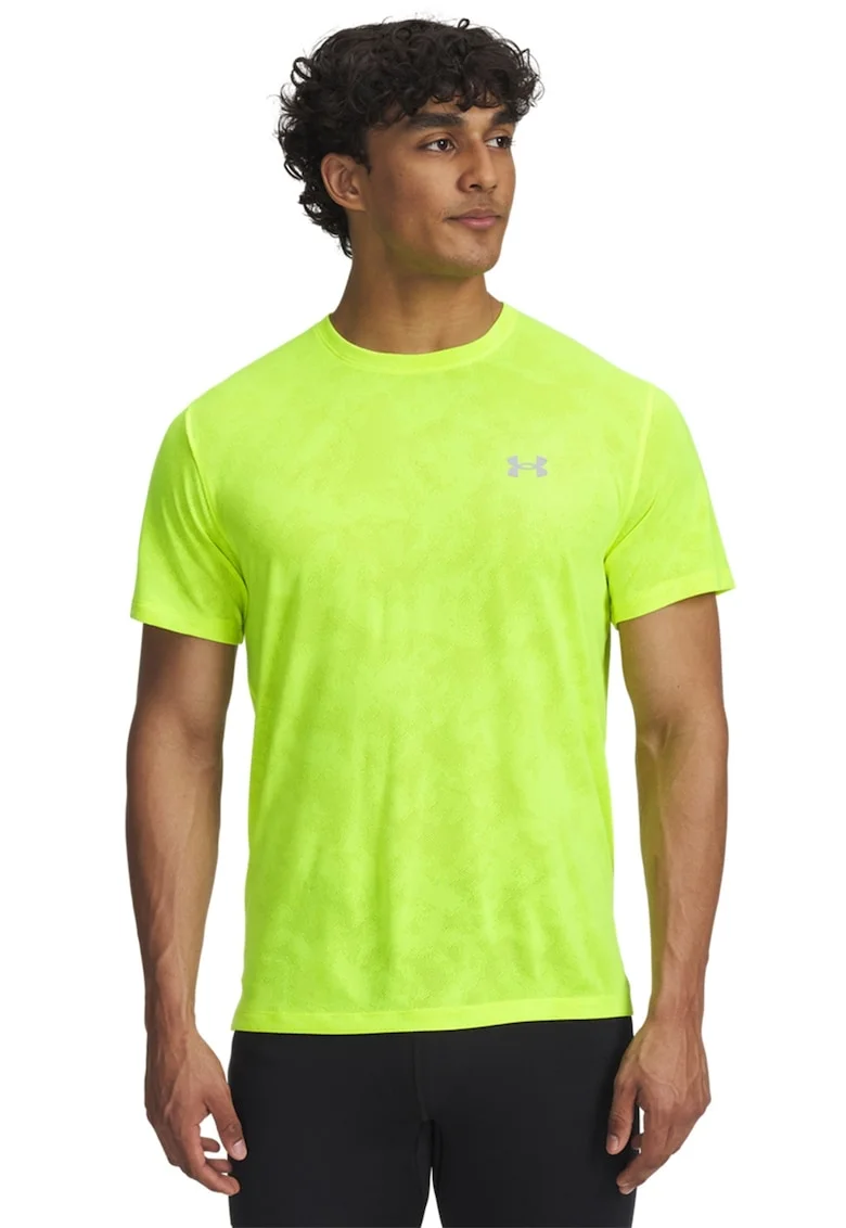 Tricou pentru alergare Launch Camo, Verde lime
