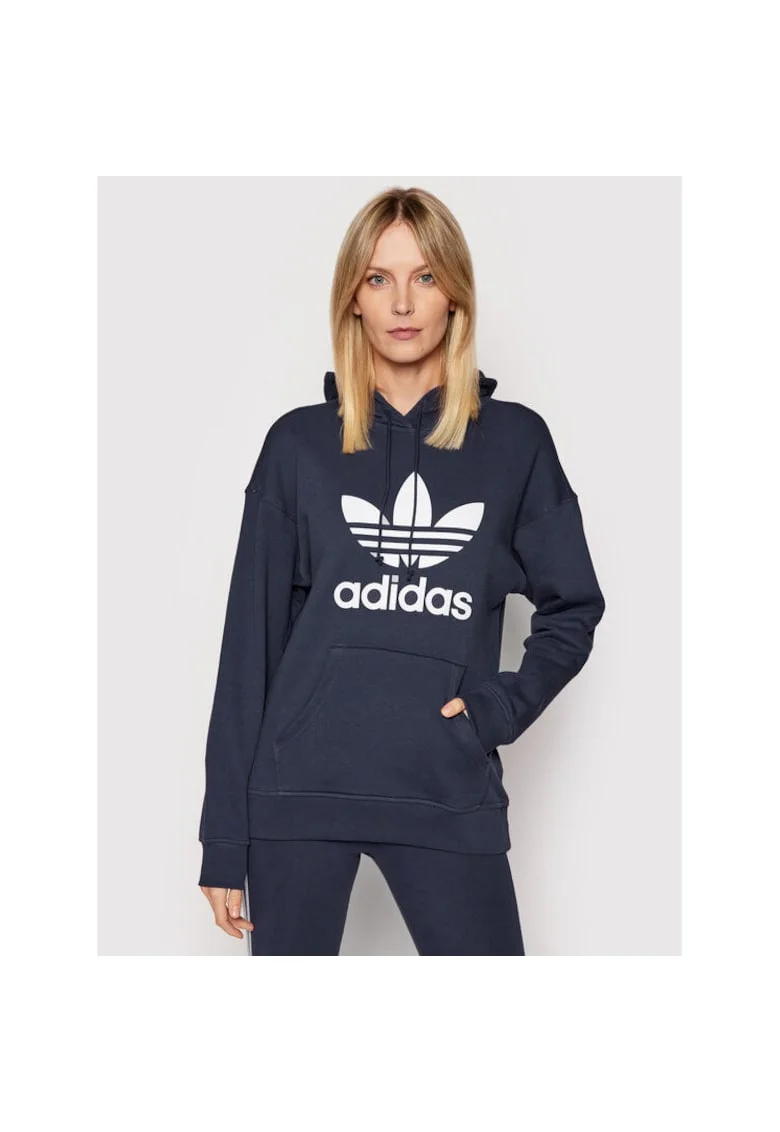 Hanorac sport dama  cu gluga, bleumarin