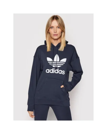 Hanorac sport dama  cu gluga, bleumarin