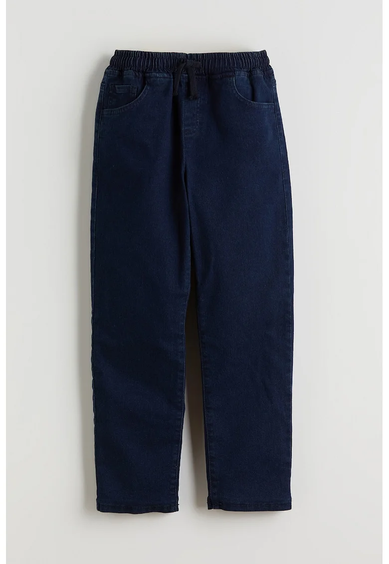 Blugi relaxed fit cu snur de ajustare, Bleumarin