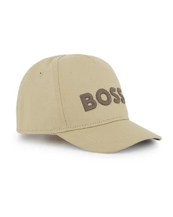 Sapca de bumbac cu logo brodat, Maro nisip