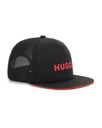 Sapca trucker cu logo, Negru