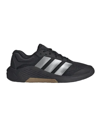 Pantofi Dropset 4 low-cut pentru fitness, Negru/Argintiu